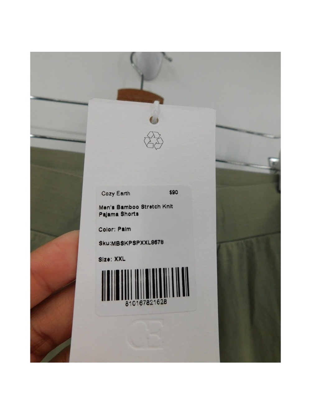 Cozy Earth Mens Bamboo Stretch
Knit Pajama Shorts Palm Green
XXL MBSKPSPXXL8678 - Picture 5 of 7